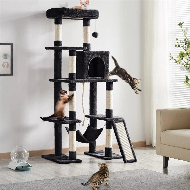 Deluxe Multilevel 63" Cat Tree Tower