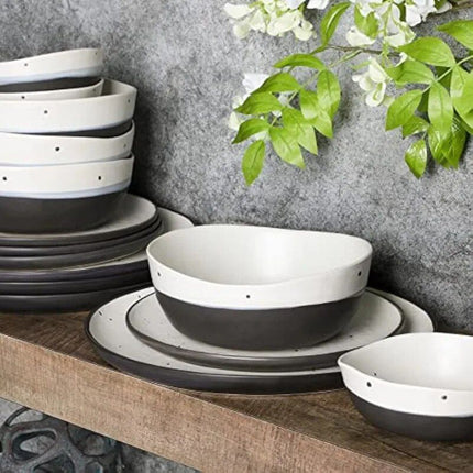 16-Piece Double Bowl Dinnerware Set - Wnkrs