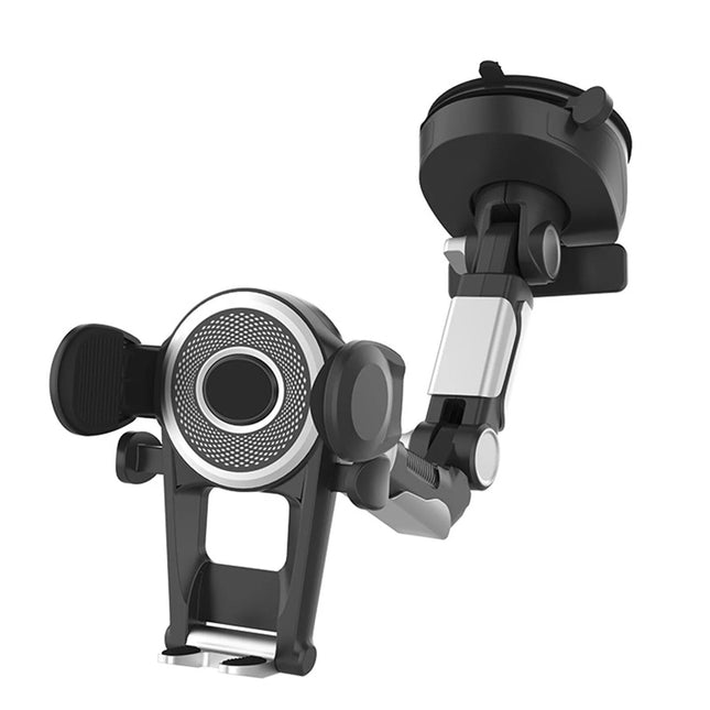 Universal 360° Rotating Car Phone Holder with Suction Cup & Retractable Number Plate Design - Wnkrs