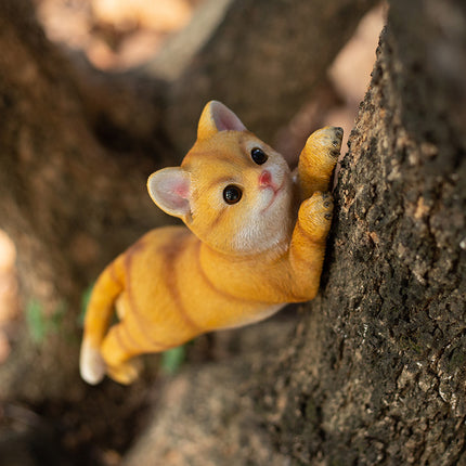 Adorable pendentif en résine en forme de chat pour la décoration du jardin et de la maison