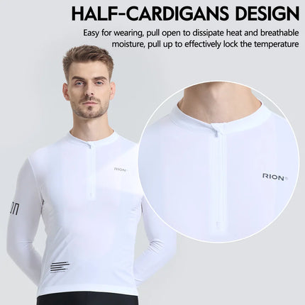 Maillot de cyclisme à manches longues pour homme