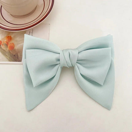 Fashionable Satin Bow Hairpin Hairclip