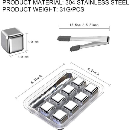 Reusable Stainless Steel Ice Cubes