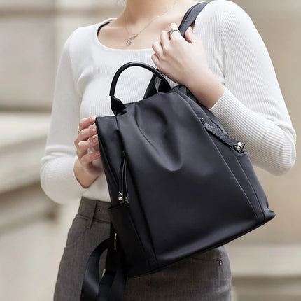 Sac à dos en cuir véritable de grande capacité pour femme