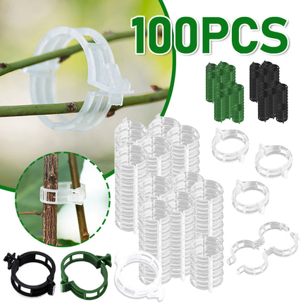 100 clips de soporte reutilizables para plantas de tomate y verduras