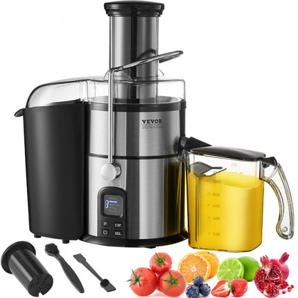 Extracteur de jus centrifuge de 850 W avec nettoyage facile et grande goulotte d'alimentation pour fruits et légumes