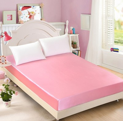 Summer ice silk silk silk bed  solid color bed cover bed package  bed cover special pillowcase - Wnkrs