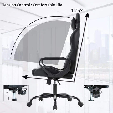 Ergonomic High-Back Gaming & Office Chair with Adjustable Support - Wnkrs