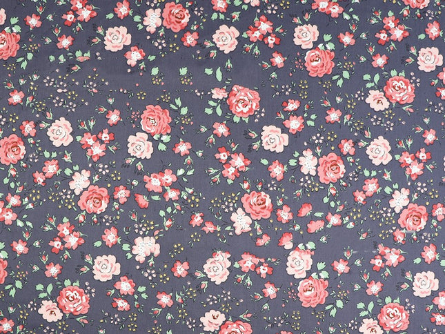 Plant Flower Small Clear Floral Twill Cotton Fabric - Wnkrs