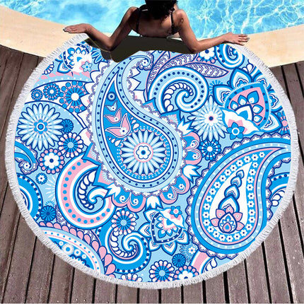 Summer round printed beach towel - Wnkrs