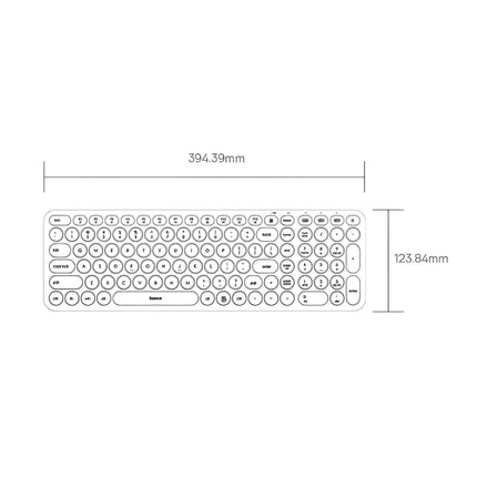 Teclado inalámbrico Bluetooth con teclas silenciosas