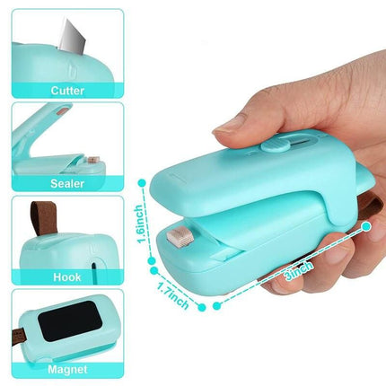 Portable 2-in-1 Mini Bag Sealer and Cutter - Wnkrs