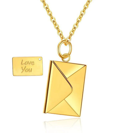 Love Letter Envelope Pendant Necklace - Wnkrs