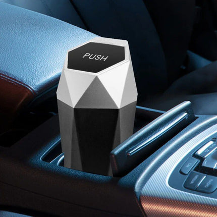 Portable Mini Car Trash Can with Leak-Proof Lid: Elegant, Functional & Compact - Wnkrs