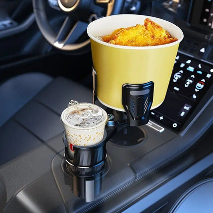 Multifunctional Carbon Fiber Car Cup Holder with Built-In Compass - Wnkrs