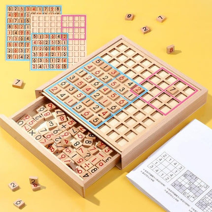 Wooden Sudoku Checkers Logical Thinking Board Game Toys - Wnkrs