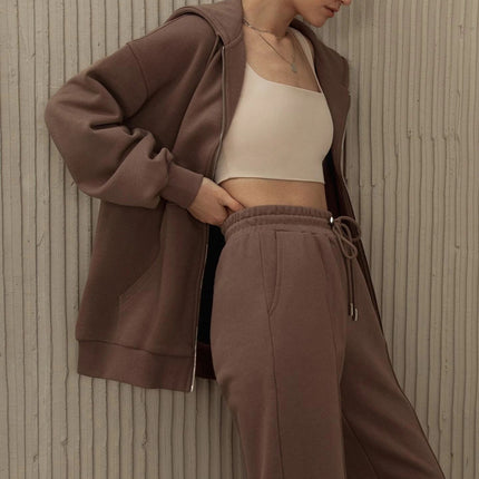 Comfy Oversized Hoodie & Wide-Leg Tracksuit Set