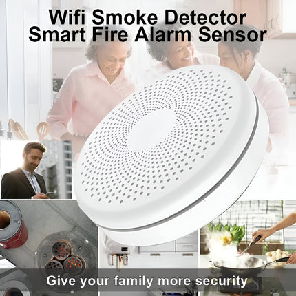 Detector de humo y monóxido de carbono inteligente 2 en 1 con WiFi