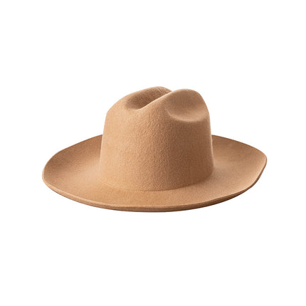 Chapeau de cowboy en laine de luxe pour femme