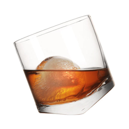 Tilted whiskey glass lead-free glass Cocktail glass - Wnkrs