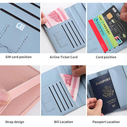 Étui pour passeport d'affaires RFID vintage