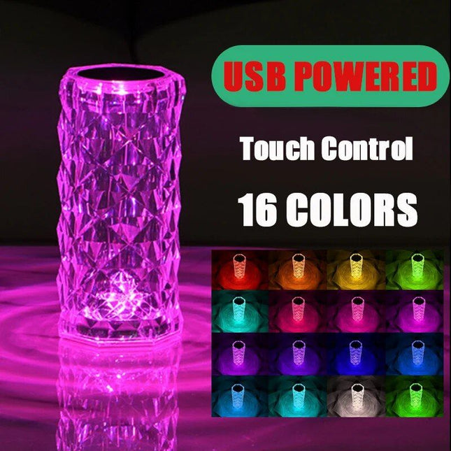 RGB Crystal Diamond LED Night Light - Wnkrs