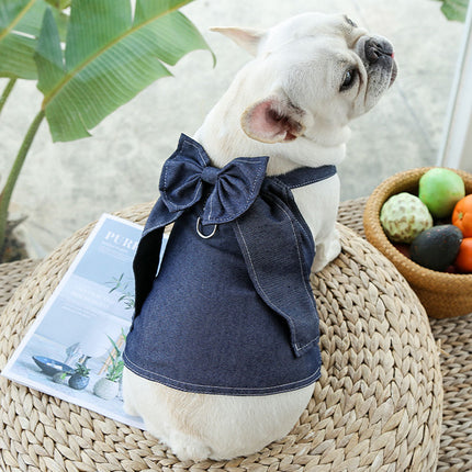 Harnais pour chien en denim chic