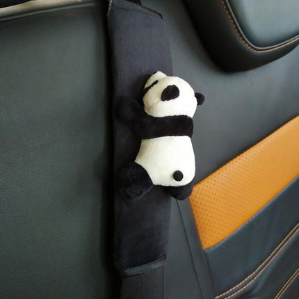 Panda Seatbelt Cushion: Plush Auto Shoulder Strap Protector for Kids - Wnkrs