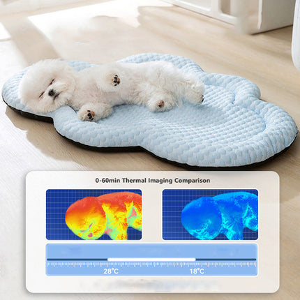 Tapis rafraîchissant en forme de nuage pour chiens de petite et moyenne taille