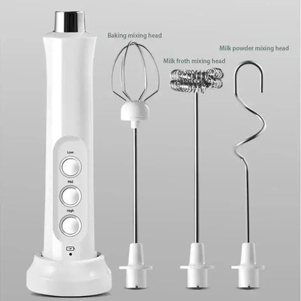 3-in-1 Handheld Electric Milk Frother and Mixer - Wnkrs