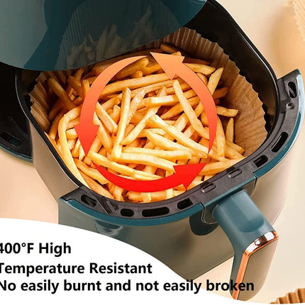 Air Fryer Disposable Paper Liner Non-stick Disposable Liners, 200PCS Air Fryer Disposable Paper Liners, 6.3In Round Air Fryer Parchment Paper - Wnkrs