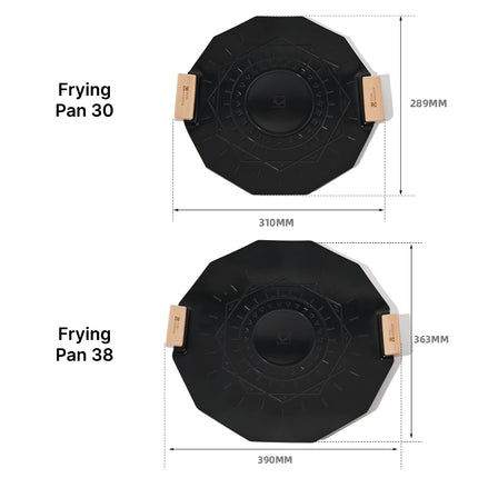 Sartén antiadherente de aluminio para camping