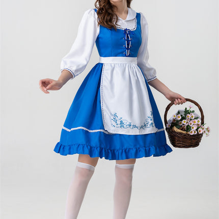 British European And American Farm Traditional Beer Maid Ware Halloween Cosplay Costume