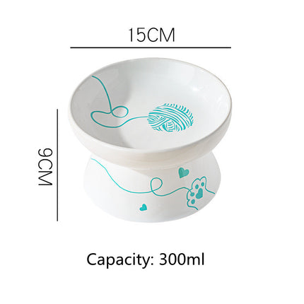Gamelle surélevée en céramique pour animaux de compagnie