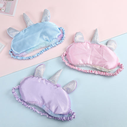 Masque de sommeil pour enfants avec motif de licorne mignonne