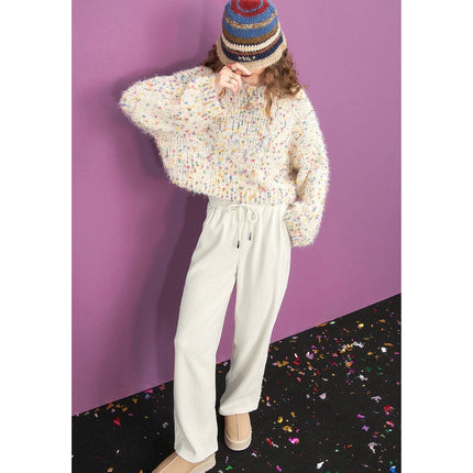 Colorful Dots Loose Knitwear for Women