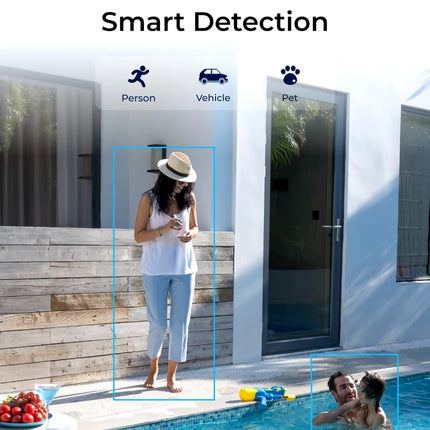 Cámara de seguridad WiFi 4K de 8 MP