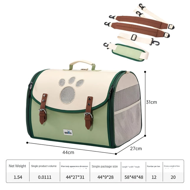 Sac à dos de transport extensible pour animaux de compagnie avec maille respirante pour chats et chiens – Idéal pour la randonnée, les voyages et le camping