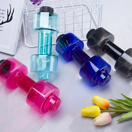 Multifunctional Dumbbell Shaped Water Bottle for Fitness Enthusiasts - Wnkrs