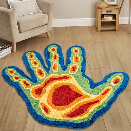 Tapis artistique touffeté à la main - Tapis 3D doux et esthétique pour la décoration intérieure