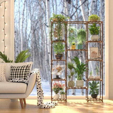 Eco-Friendly Tall Wood Plant Stand - Wnkrs