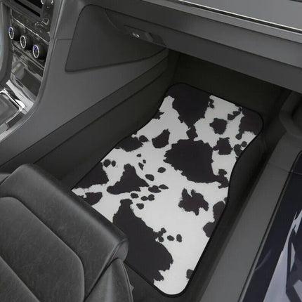 Cow Print Waterproof Car Floor Mats (Set of 4) - Wnkrs