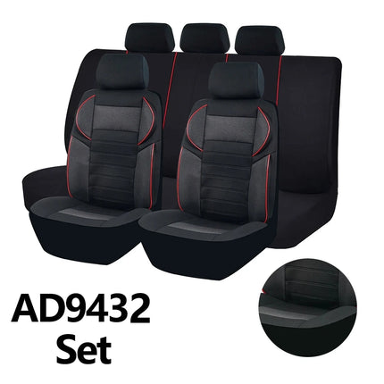 Fundas de asiento de coche de esponja universal de 4 mm con diseño 5D: se adaptan a la mayoría de los automóviles, camiones y SUV