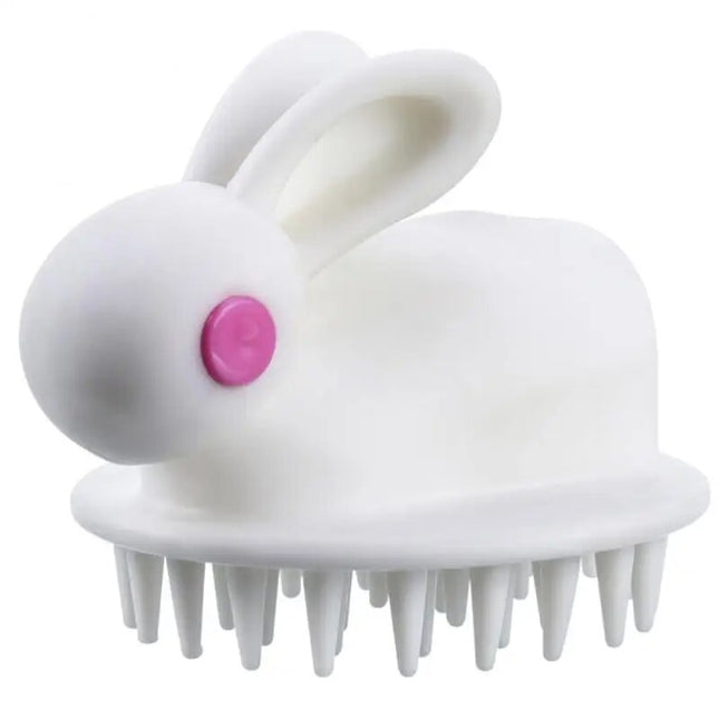 Brosse à shampooing portable en silicone pour massage du cuir chevelu