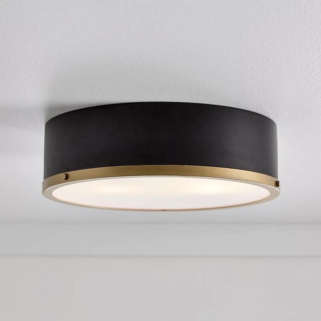 Elegant 14" Matte Black Flush Mount - Wnkrs