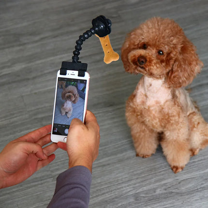 Palo selfie para mascotas con cuello ajustable