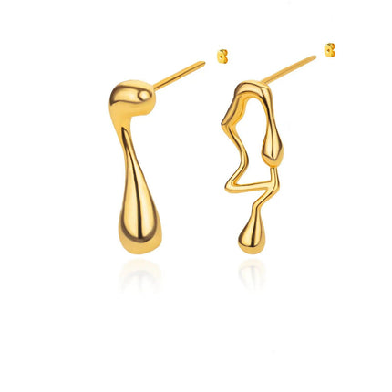 Liquid Stud Earrings - Wnkrs