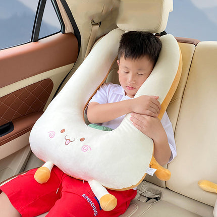 Almohada de viaje para niños en forma de U con bonito diseño de animales