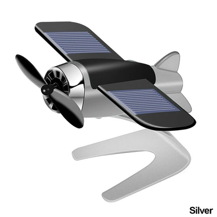 Solar-Powered Aircraft Car Air Freshener and Ornament - Wnkrs