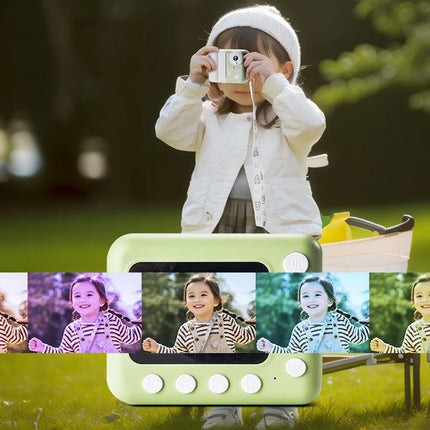 Appareil photo numérique à impression instantanée pour enfants avec vidéo